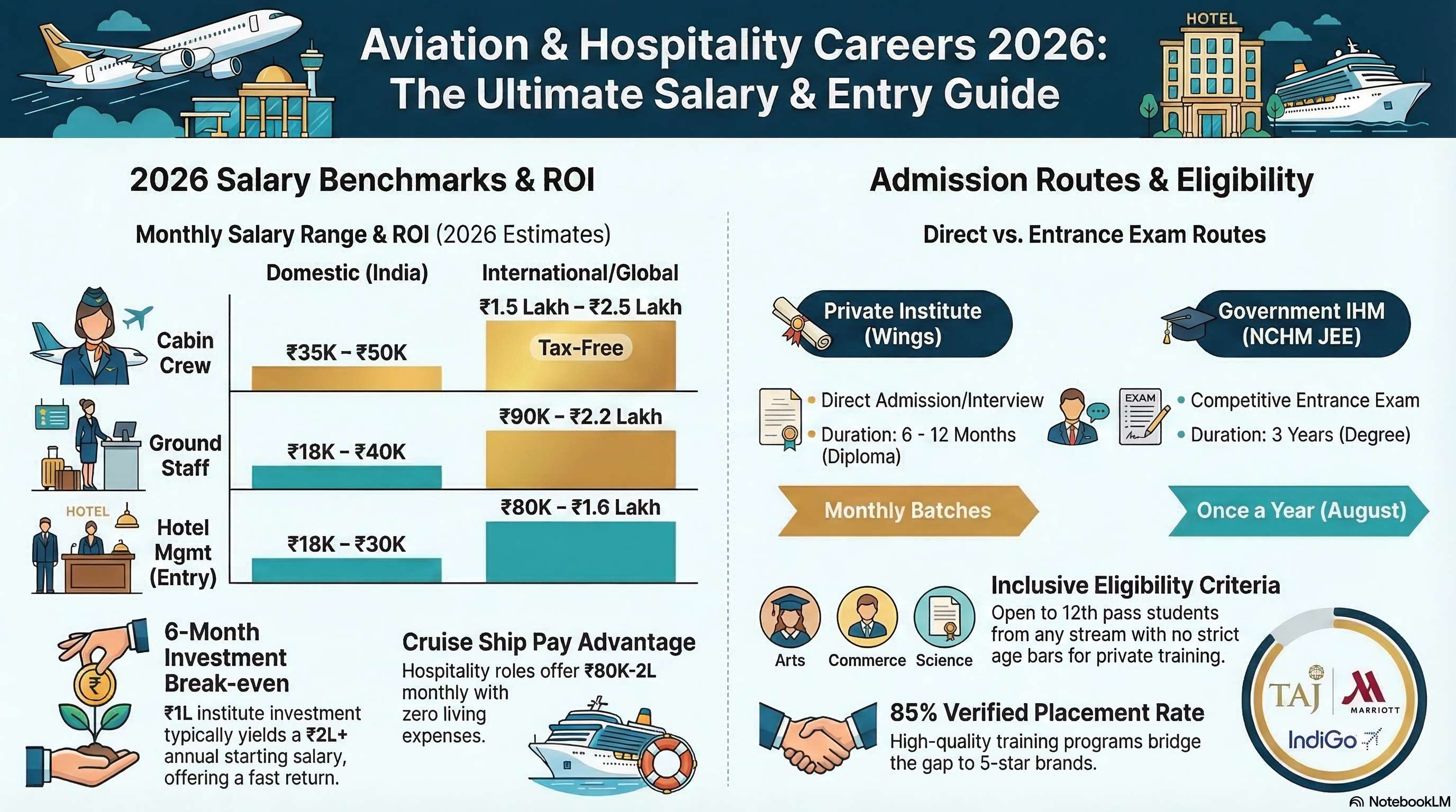 Hotel Management Admission 2026: Complete Process, Eligibility & Important Dates - Hotel Mgmt career guide from Wings Institute Vadodara Gujarat